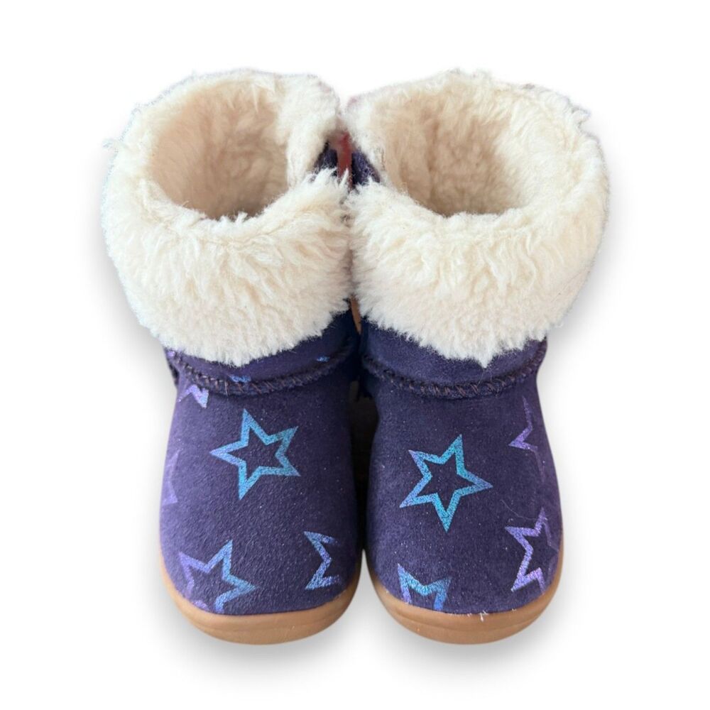 UGG Sammee Iridescent Star Boot Purple 4 M Walker